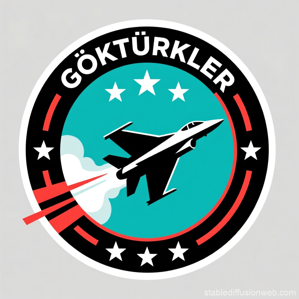 Göktürkler Jet Silhouette Emblem
