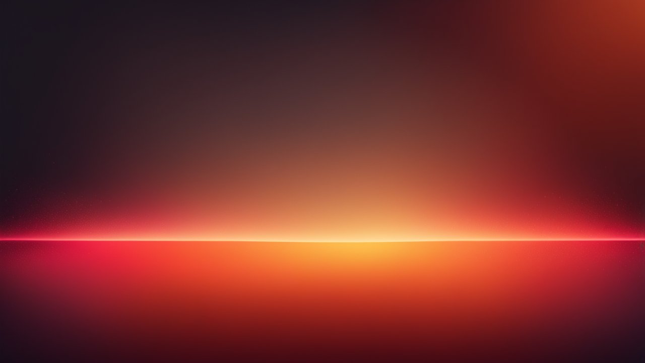 Glowing Grainy Gradient Background with Warm Horizon