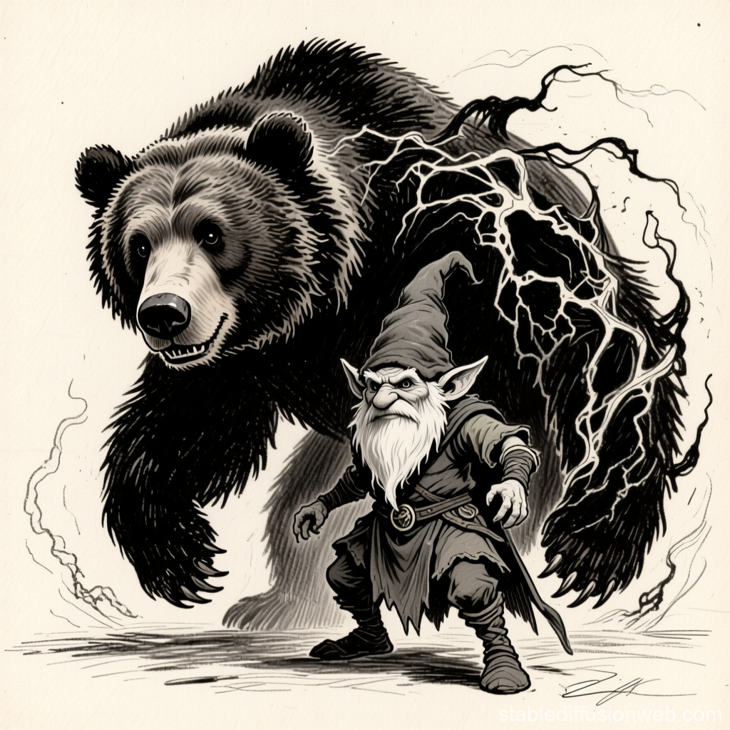 Gnome Druid Summoning Bear Spirit