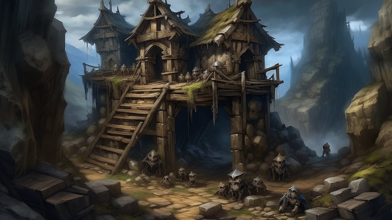 Goblin Village in a Rocky Mountain Pass