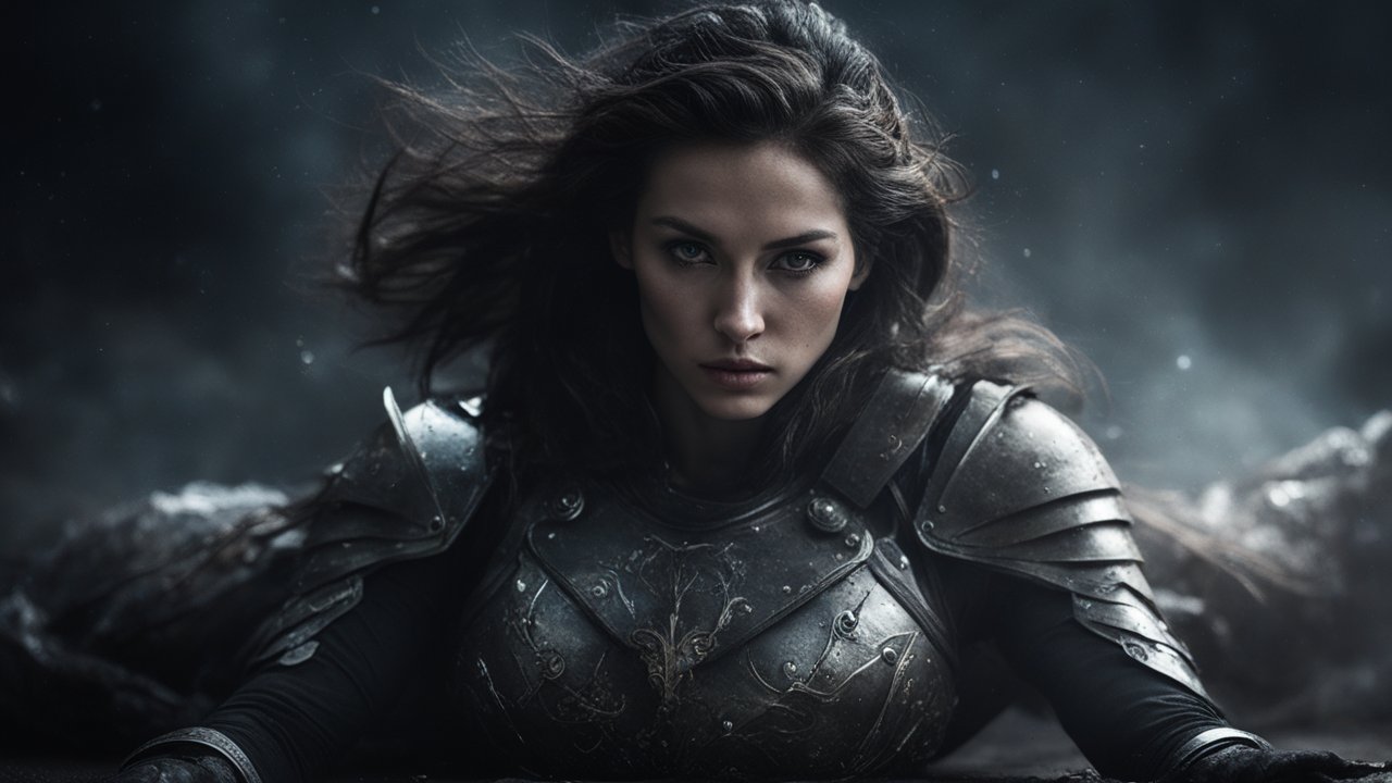 Gorgeous Female Rogue in Detailed Armor