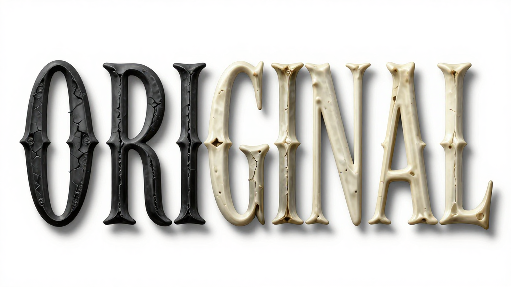 Gothic Bone Text Spelling ORIGINAL