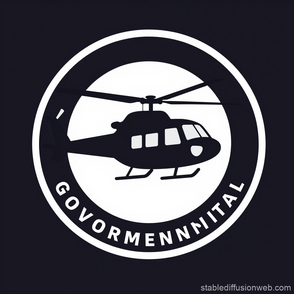 Governmental Helicopter Logo Vector