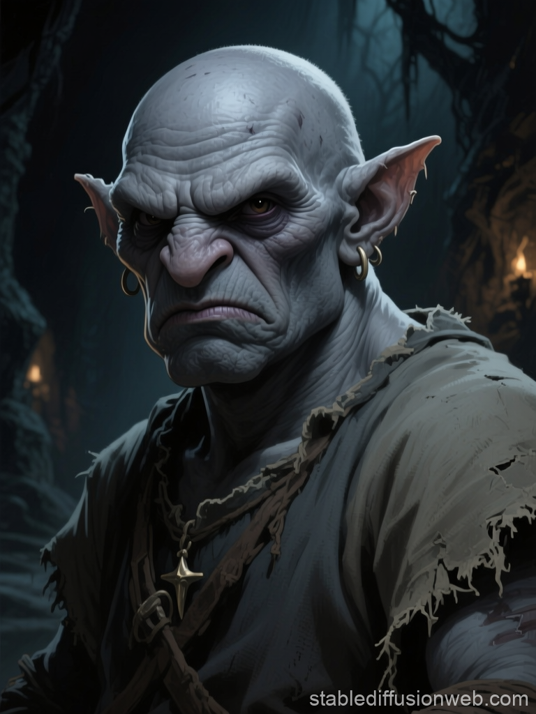 Grim Duergar Portrait in the Underdark