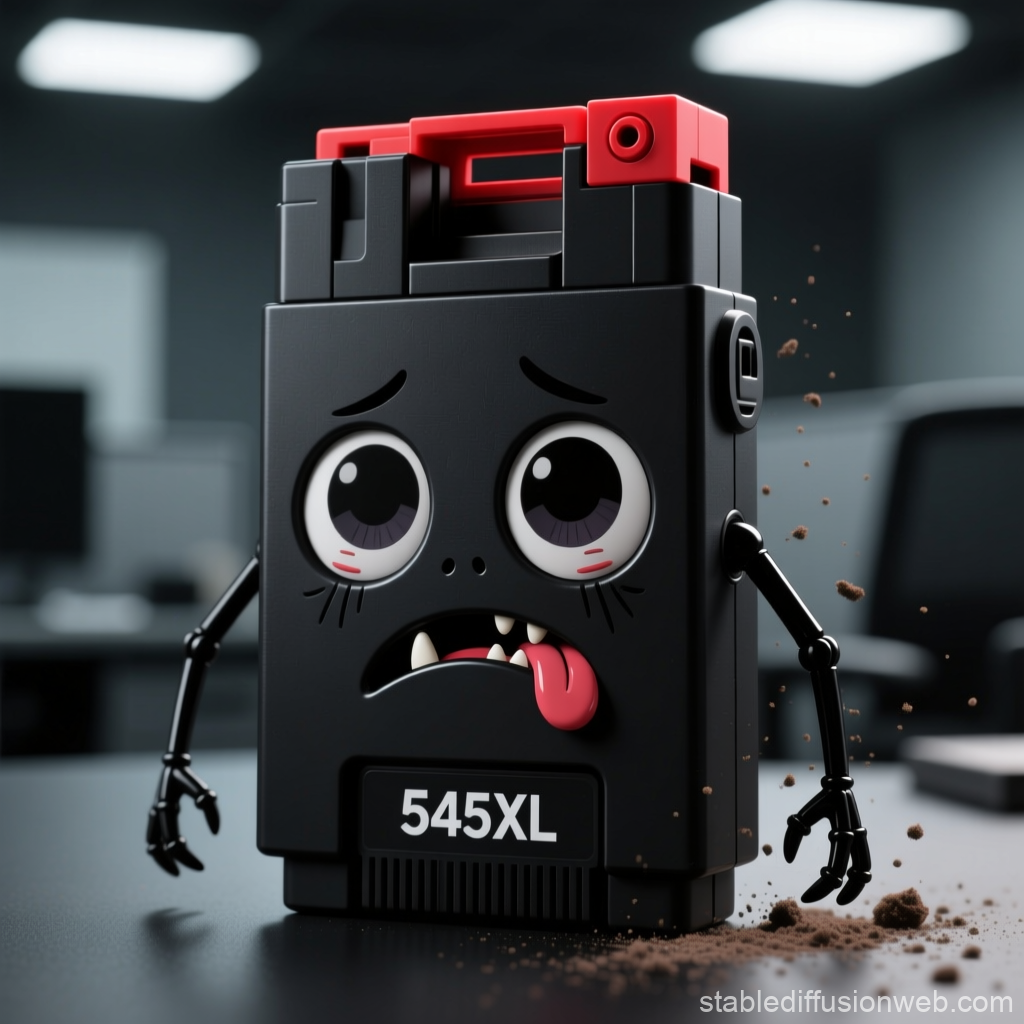 Grotesque Cute Ink Cartridge Character 545XL