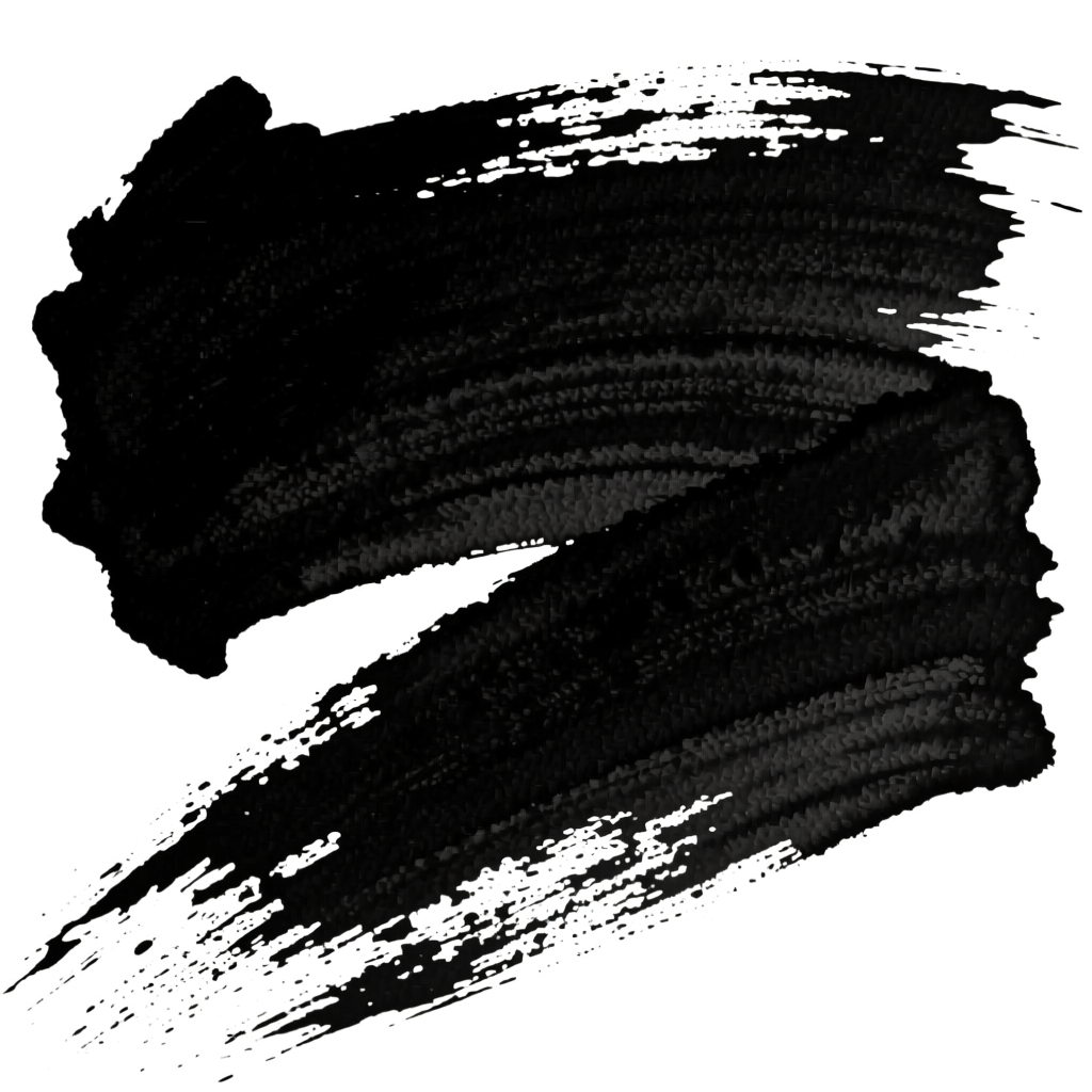Grunge Black Ink Brush Stroke Texture