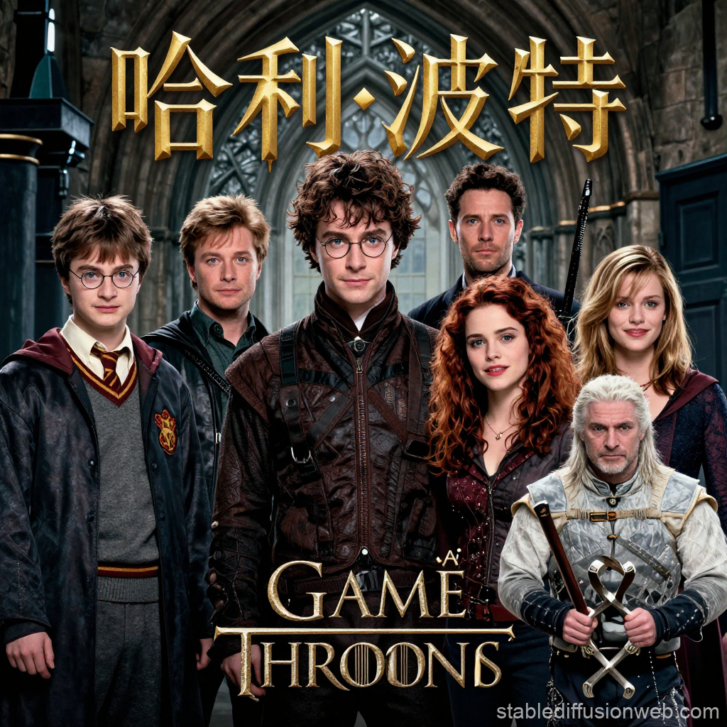 Harry Potter Meets Game of Thrones Crossover Poster