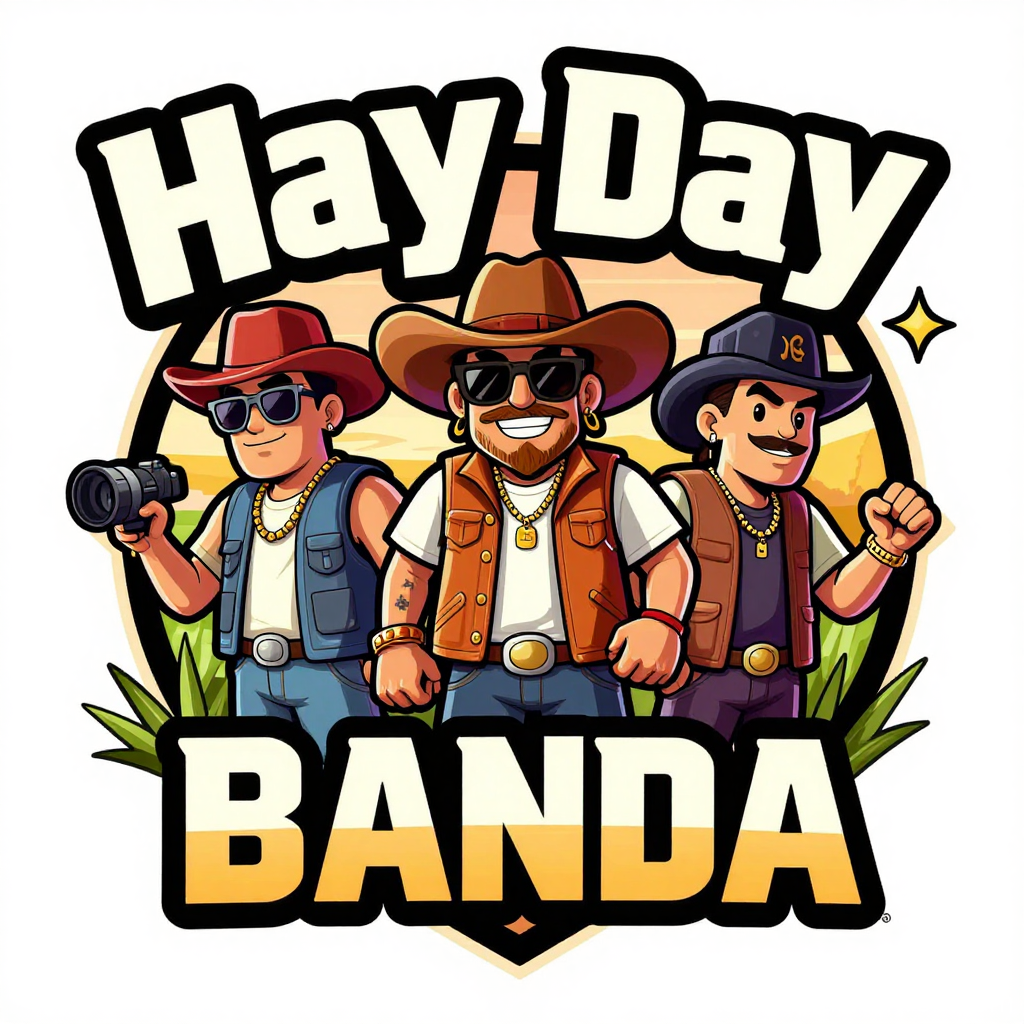 Hay Day Banda Cartoon Trio Logo