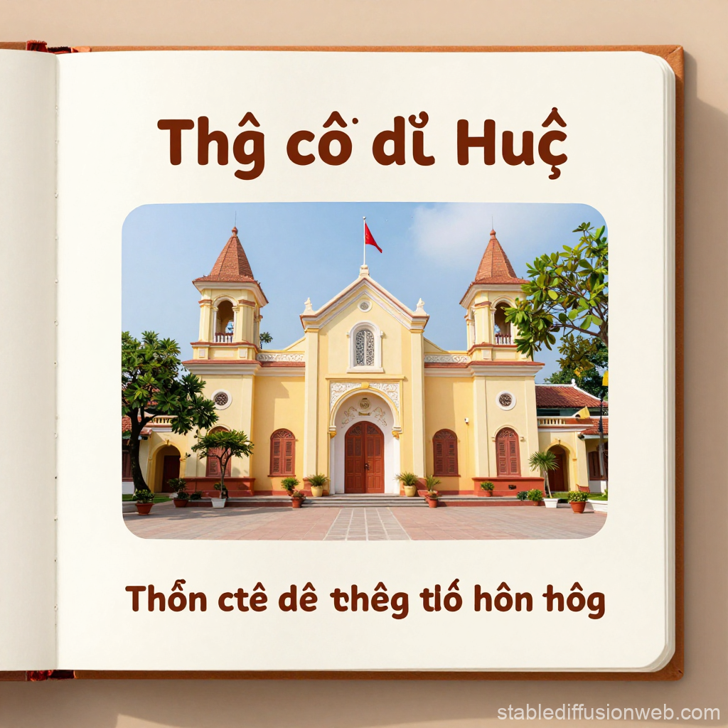 Historic Hue Cathedral in Vietnam