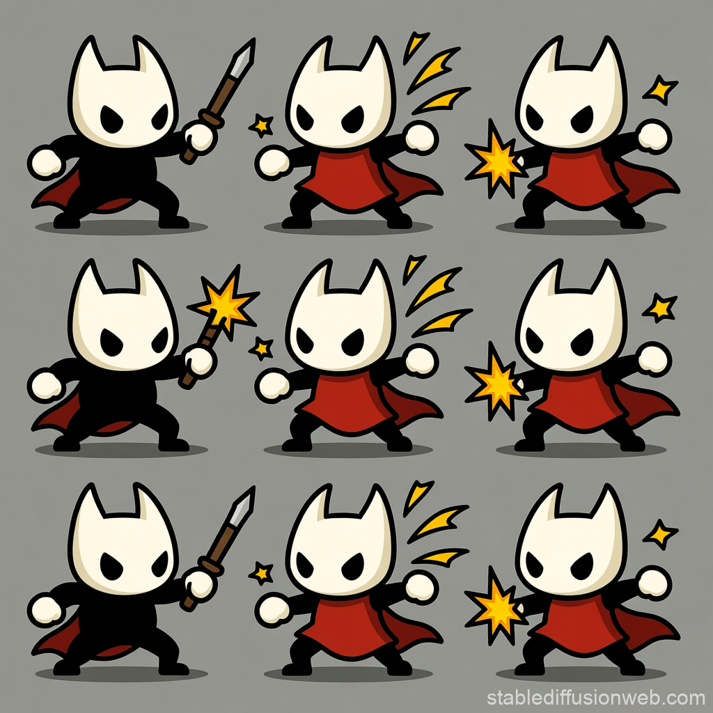 Hollow Knight Style Attack Sprite Sheet