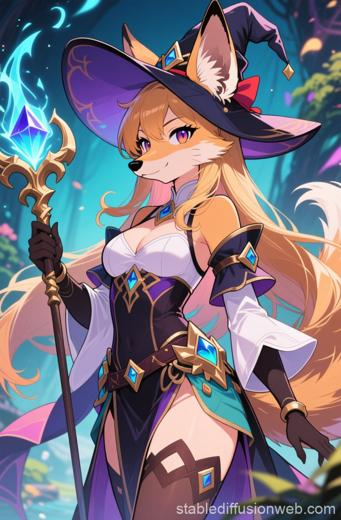 Hyena Sorceress in Enchanted Forest