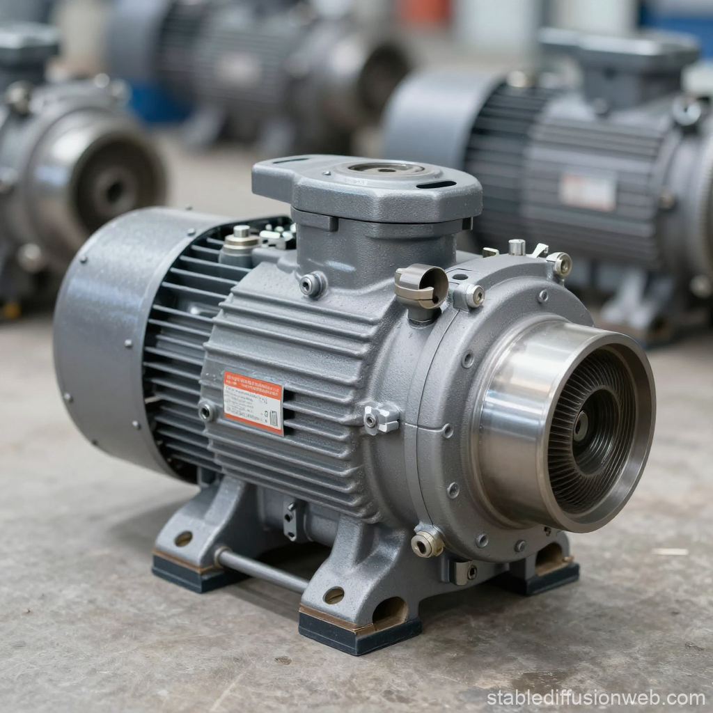 Industrial Single Rotor ONV Pump in Workshop