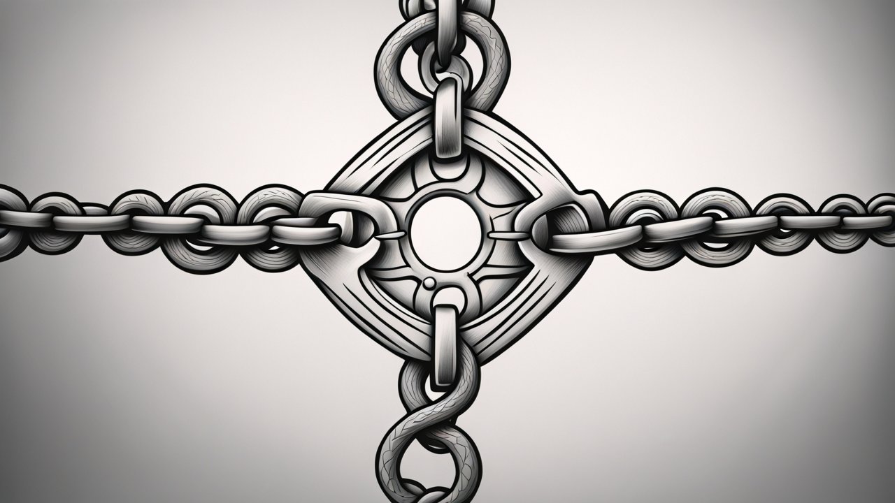 Intricate Chain Link Tattoo Design