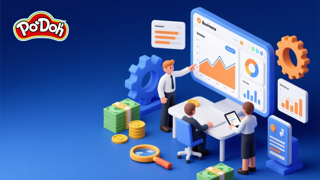 Isometric Modern Business Analytics Meeting