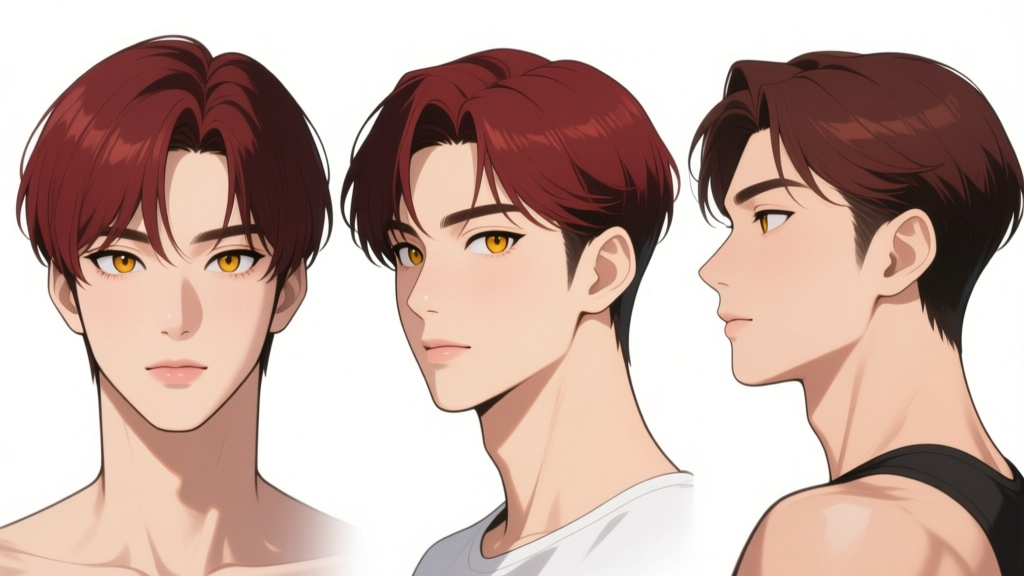 Korean Idol Anime Character Turnaround