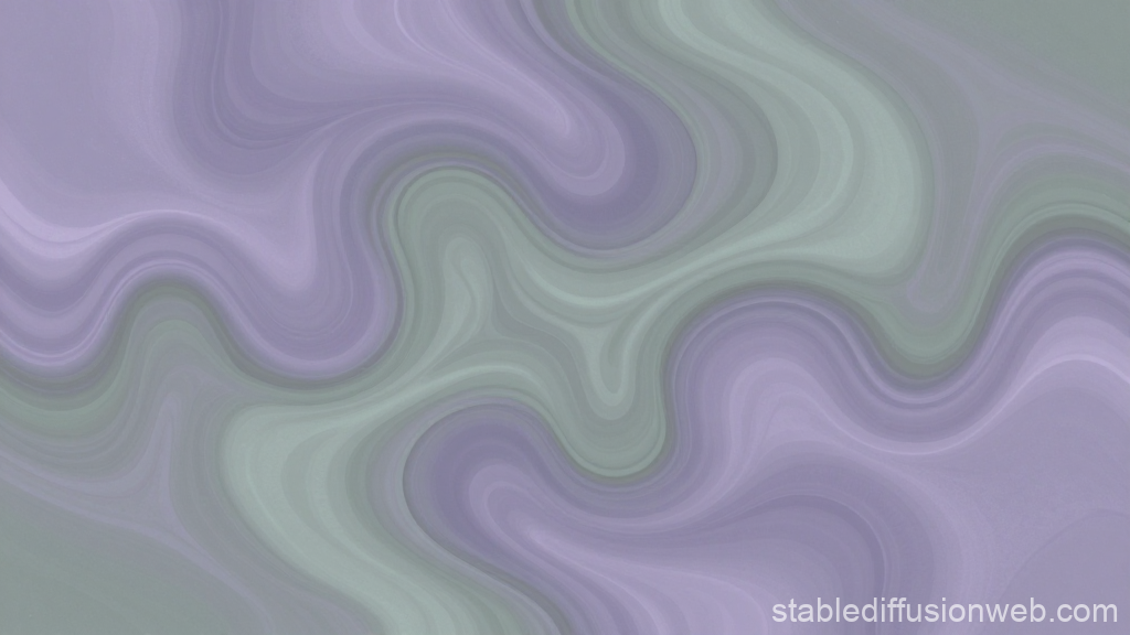 Lavender Sage Fluid Abstract Art