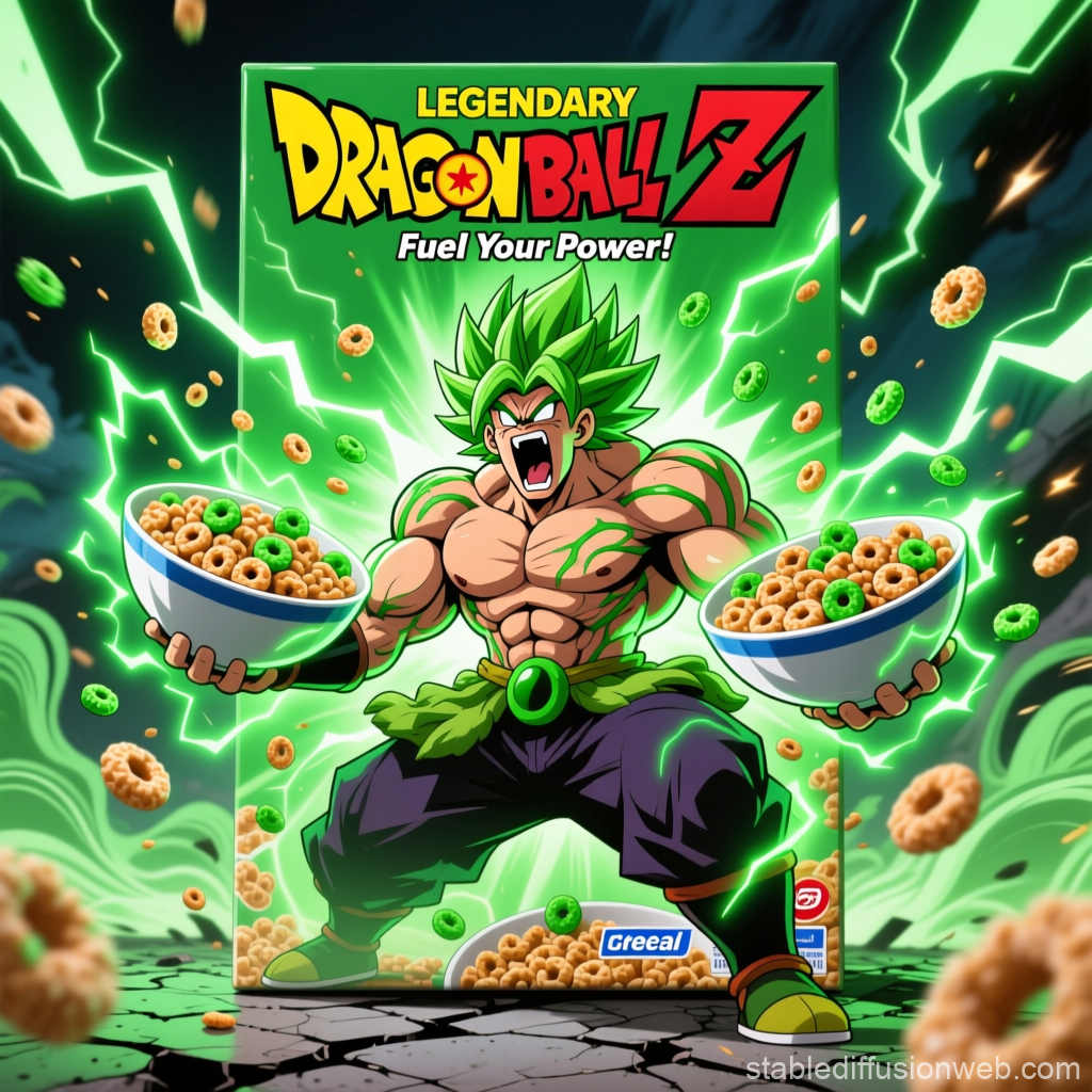 Legendary Dragon Ball Z Broly Cereal Power Crunch