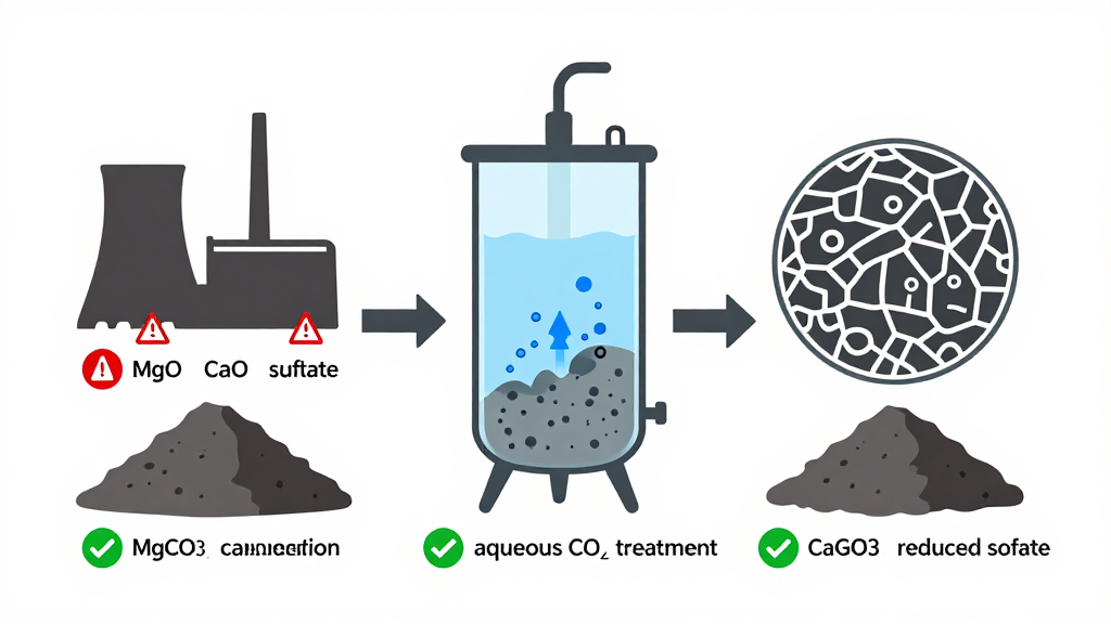Lignite Fly Ash Treatment Process Illustration