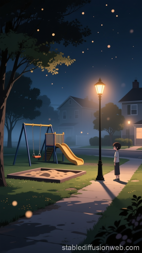 Lonely Night at the Suburban Playground