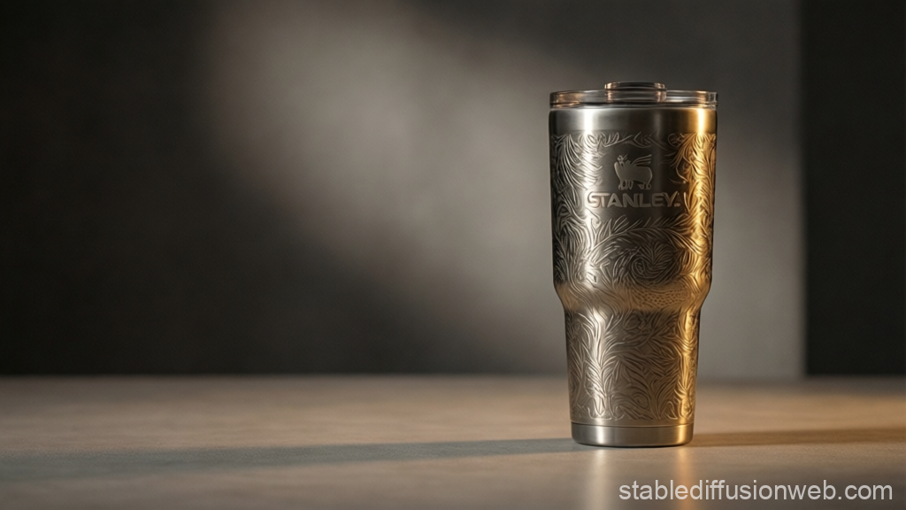 Luxury Engraved Stanley Tumbler in Soft Light