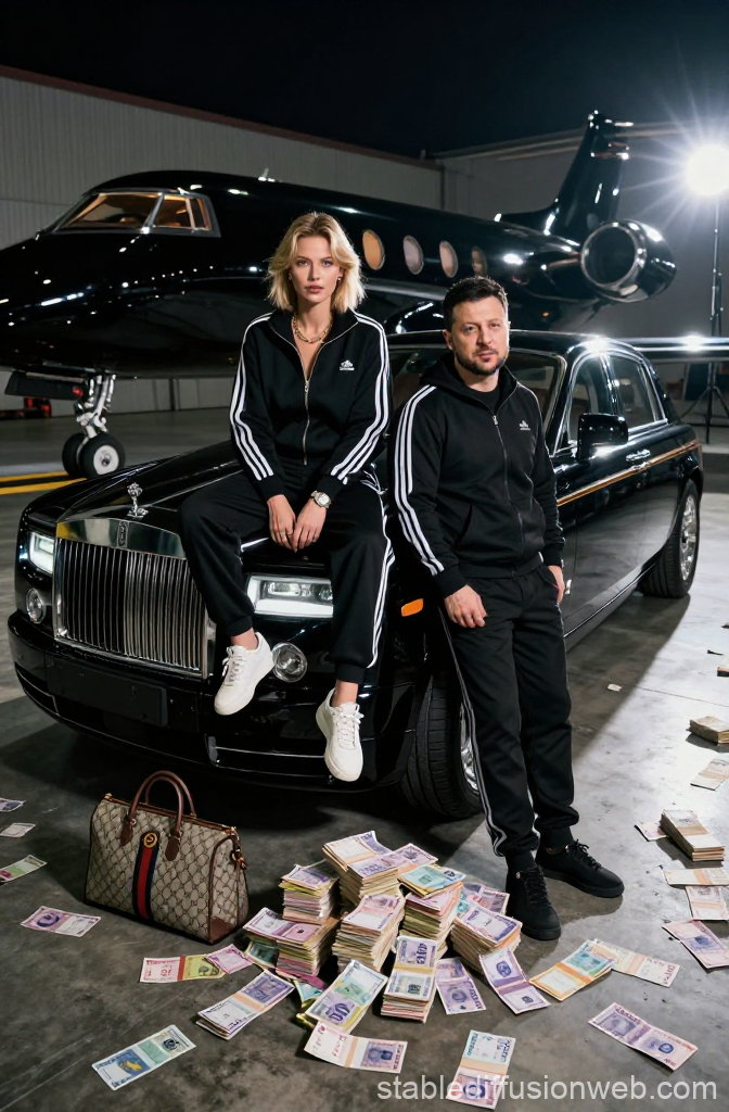 Luxury Gangster Style with Rolls-Royce and Private Jet