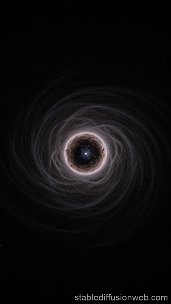 Magnetar Surrounded by Cosmic Energy Swirls