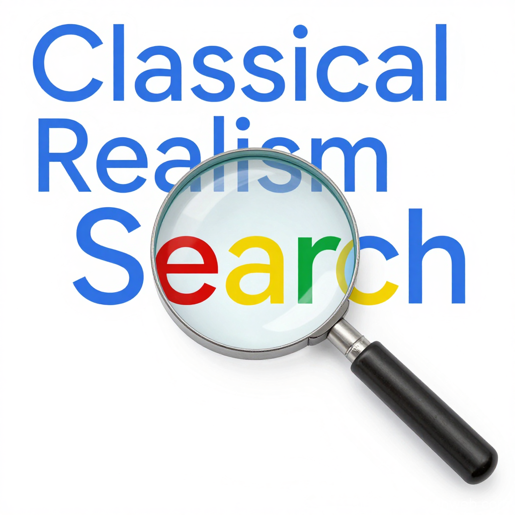 Magnifying Glass Highlighting Colorful Search Text