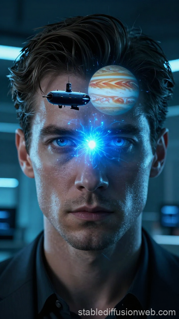 Man with Psychic Eyes and Cosmic Vision