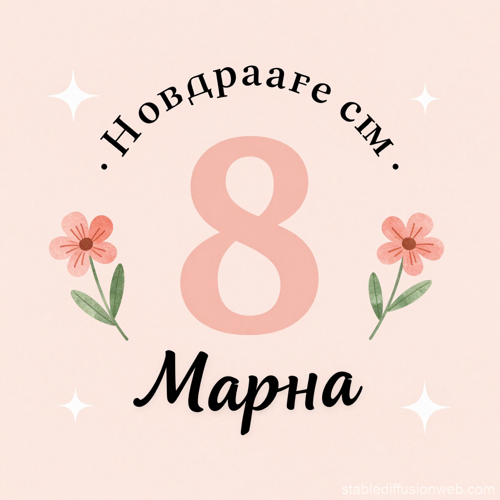 March 8th Celebration Greeting Card