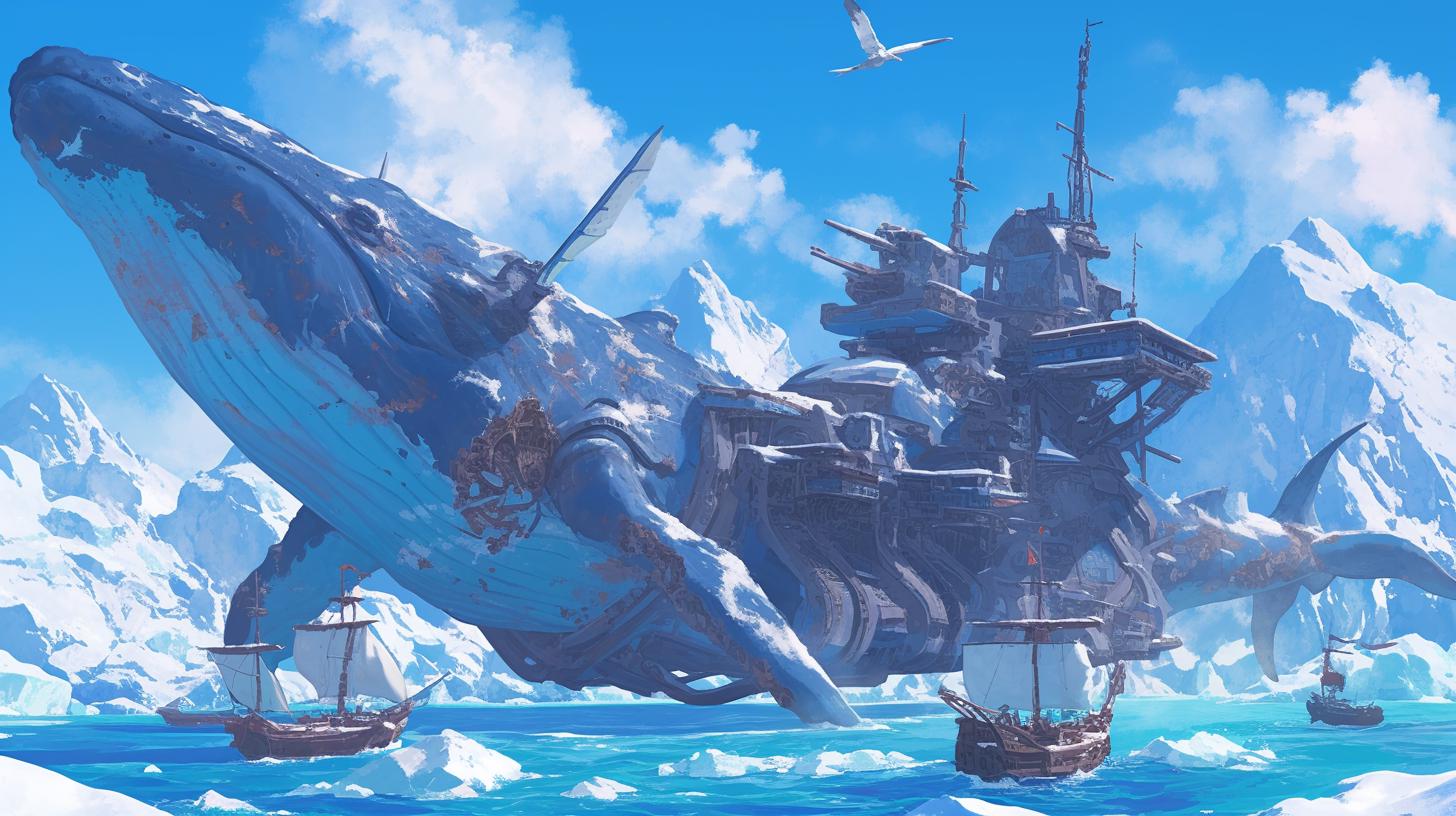 Massive Fortress Whale in Arctic Waters
