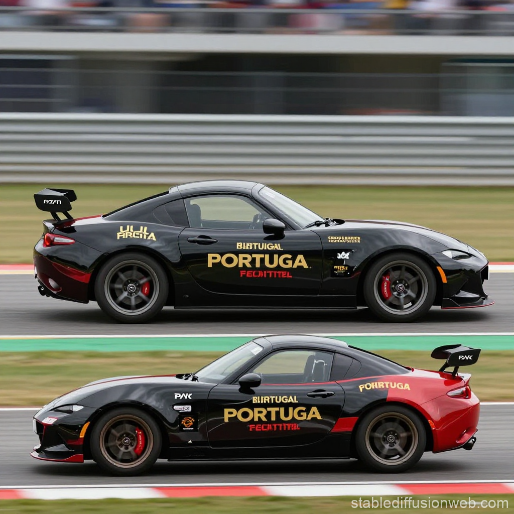 Mazda MX-5 Racing Cars on Track