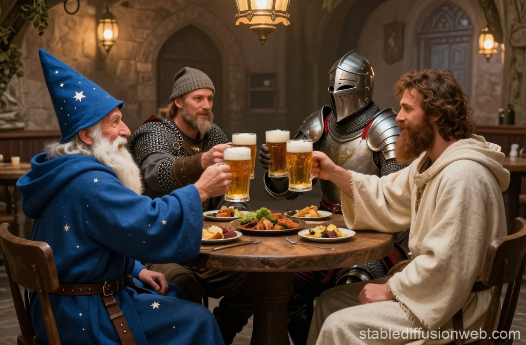 Medieval Fantasy Tavern Gathering Toast