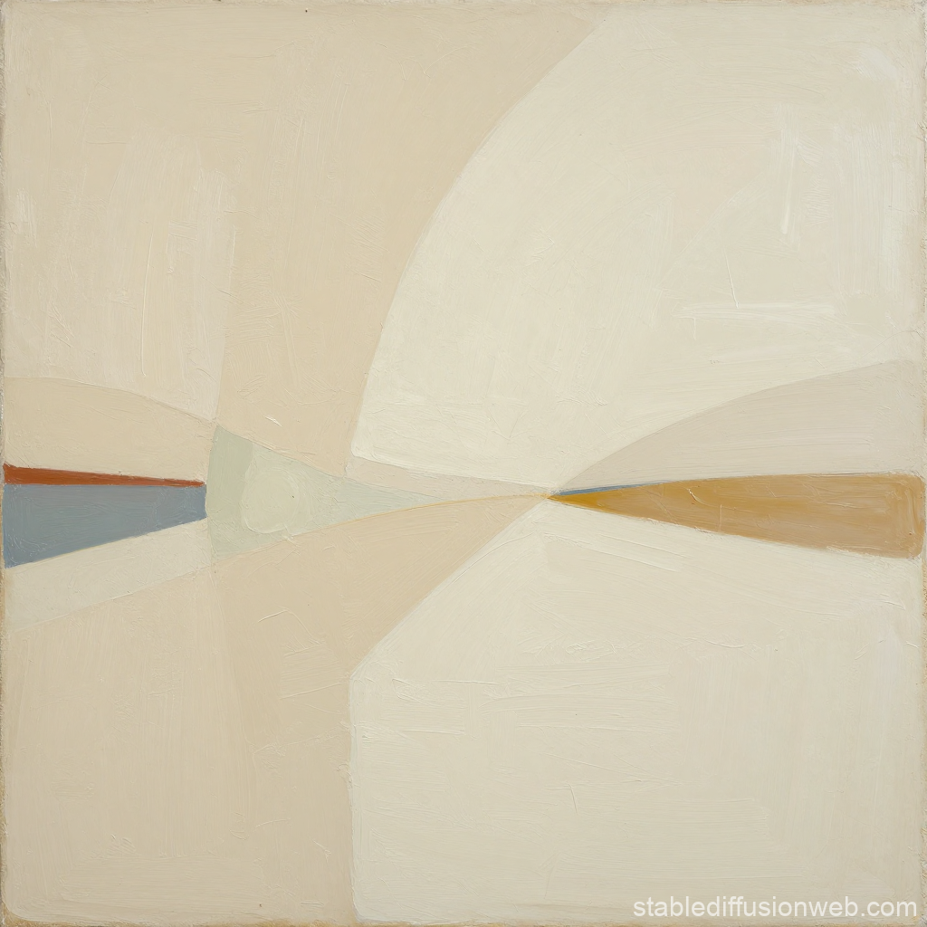 Minimalist Abstract Composition with Soft Earth Tones