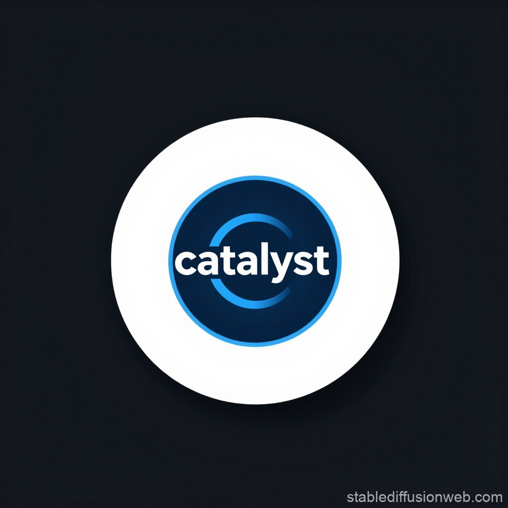 Minimalist Catalyst Logo on Dark Background