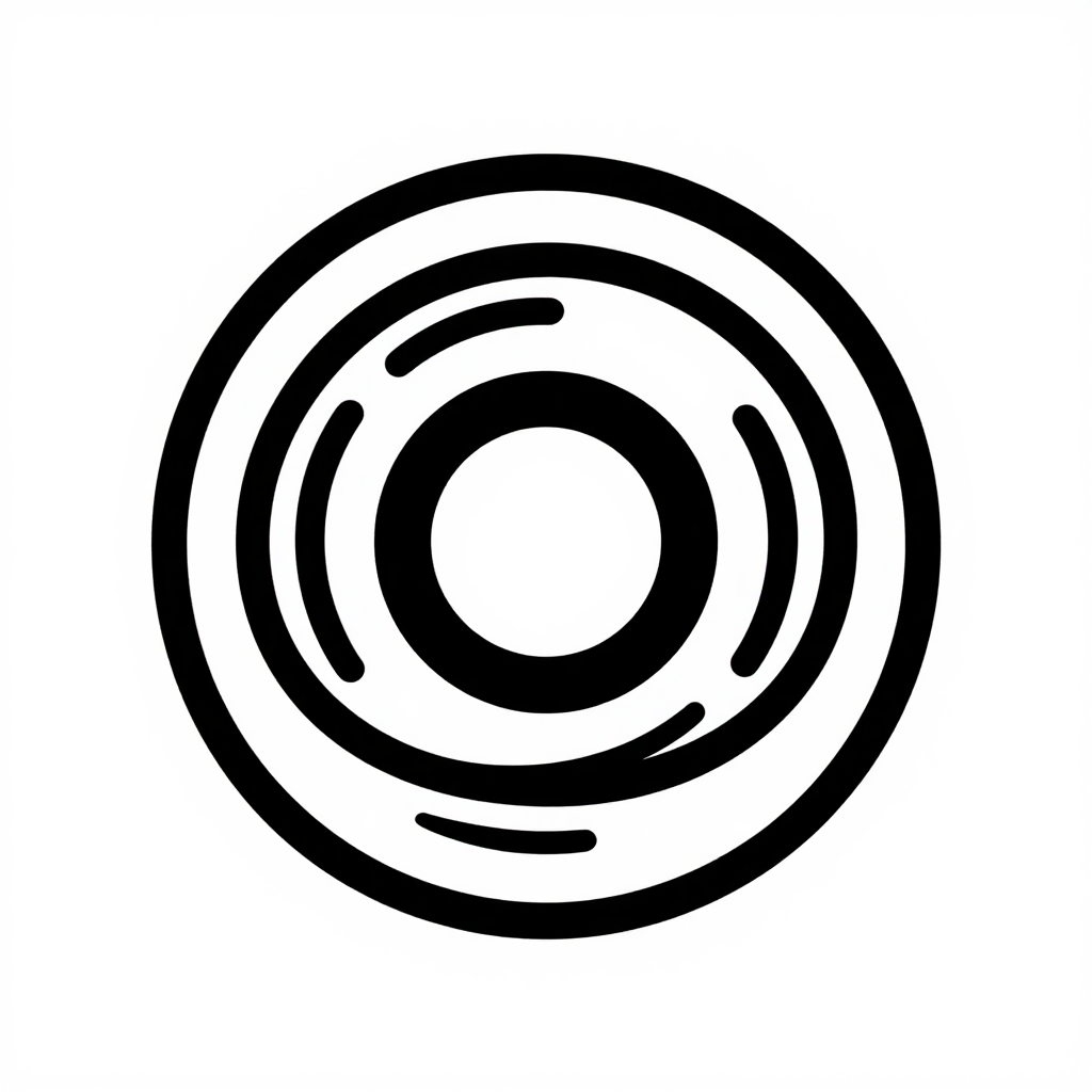Minimalist Circular Signal Theory Logo