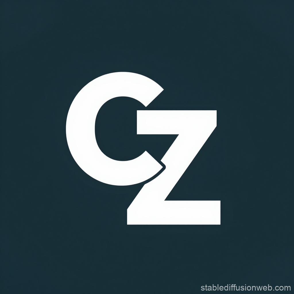 Minimalist CZ Monogram Logo