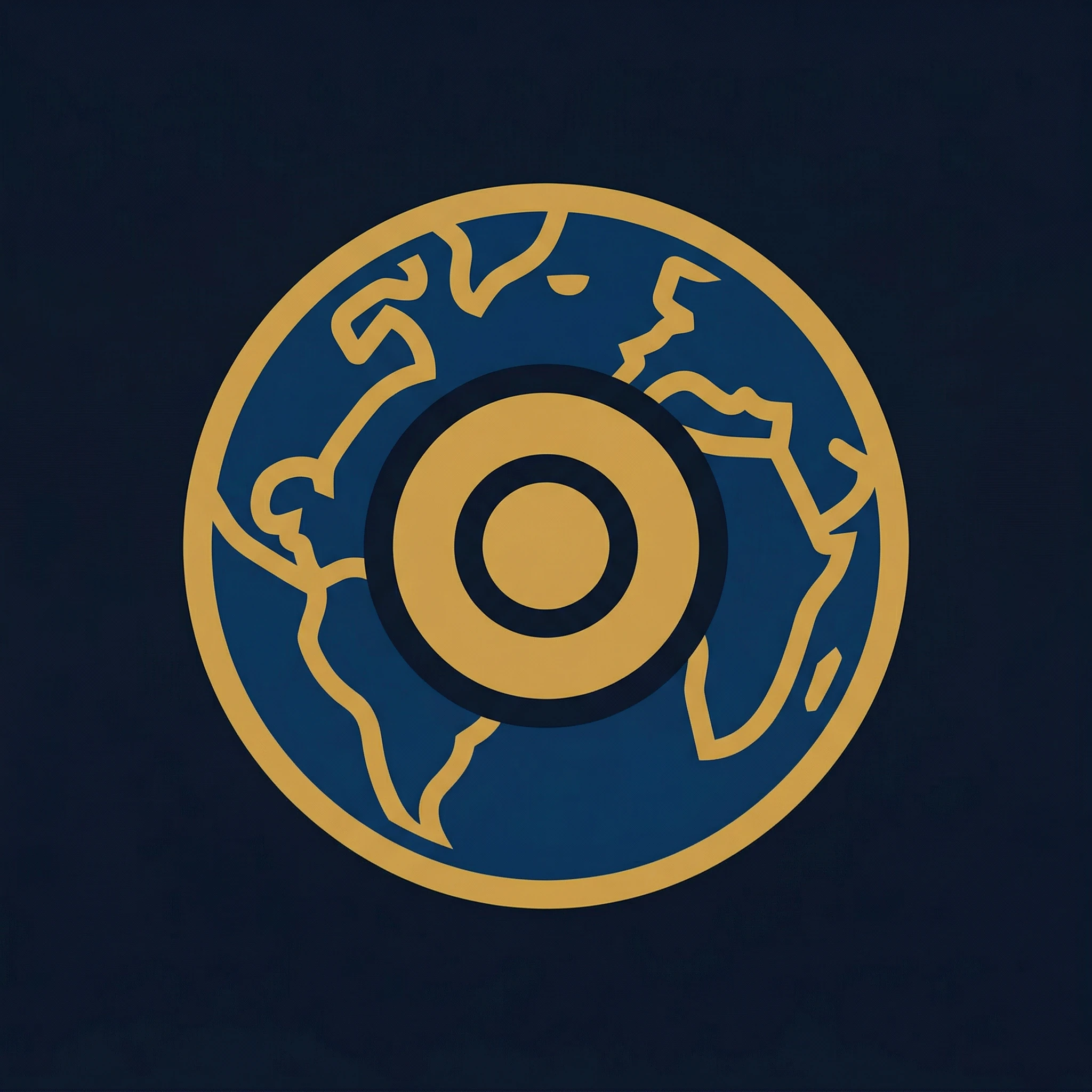 Minimalist Earth Core Logo Design