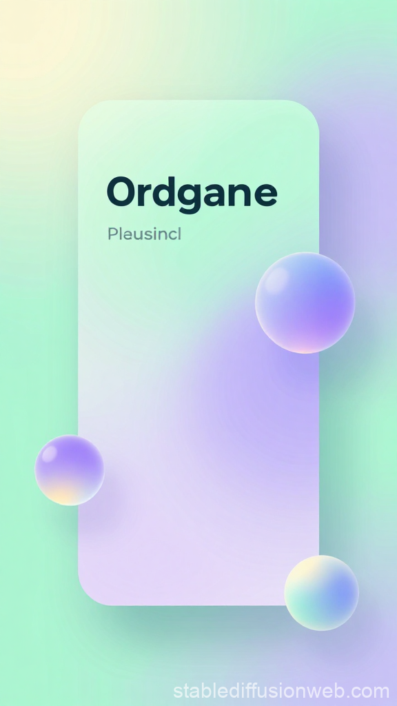 Minimalist Fintech Dashboard UI Concept with Soft Gradient