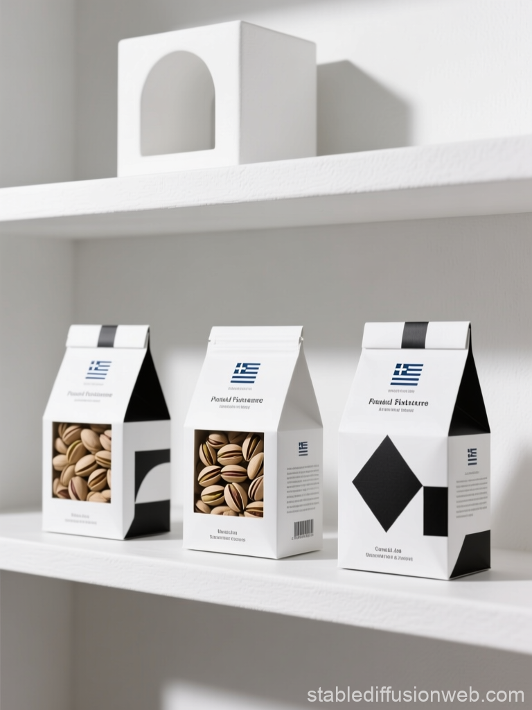 Minimalist Greek Roasted Pistachio Packaging Design
