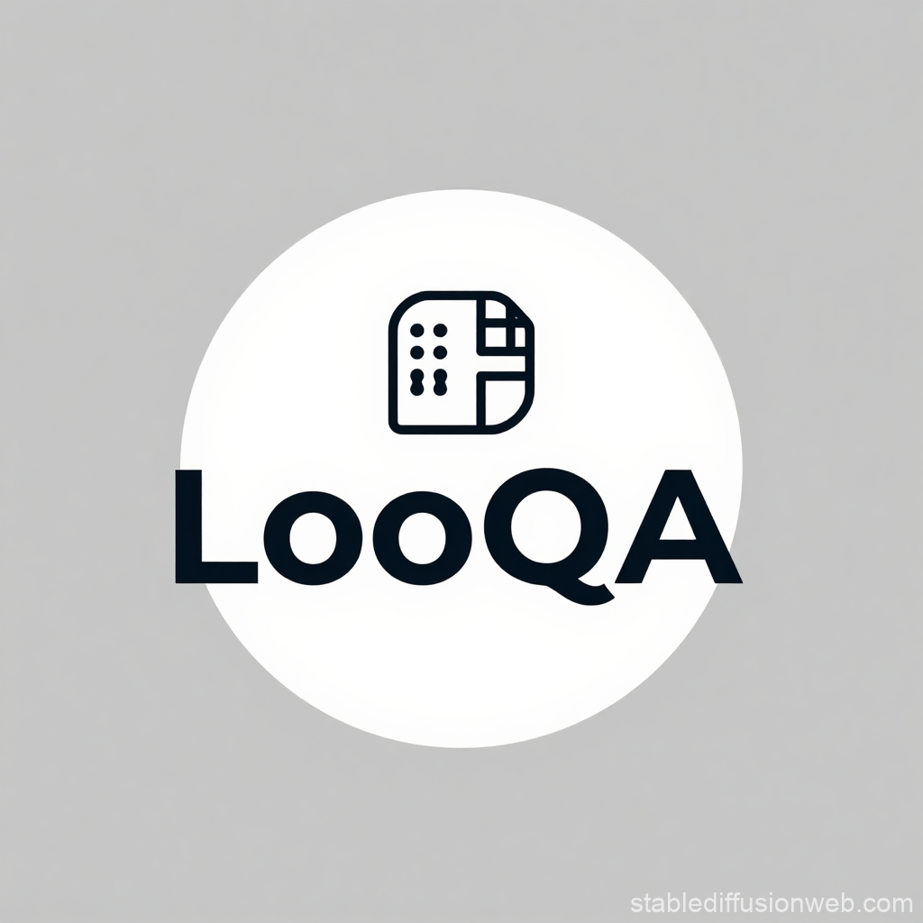 Minimalist LooQA Logo Design