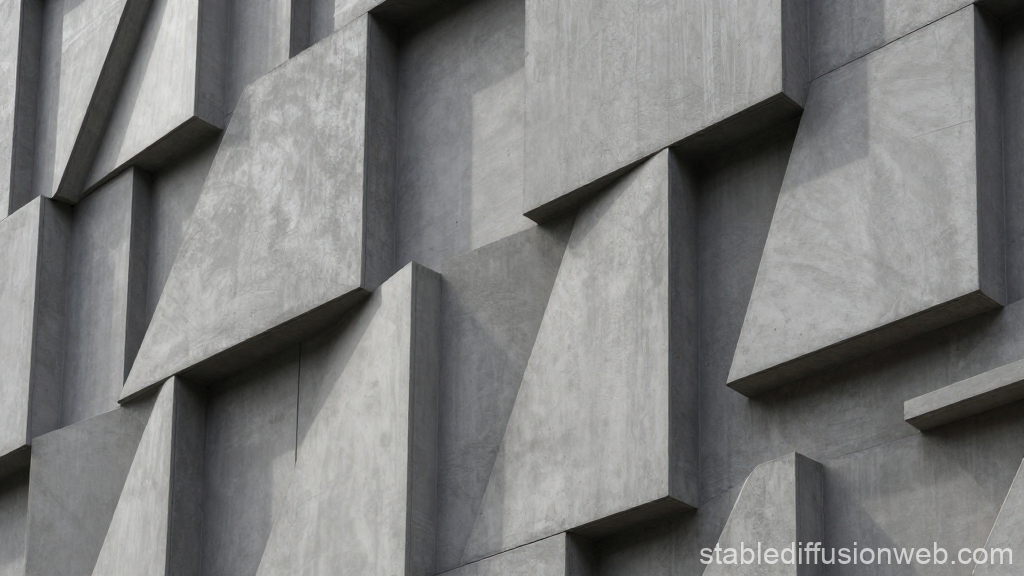 Modern Geometric Concrete Facade