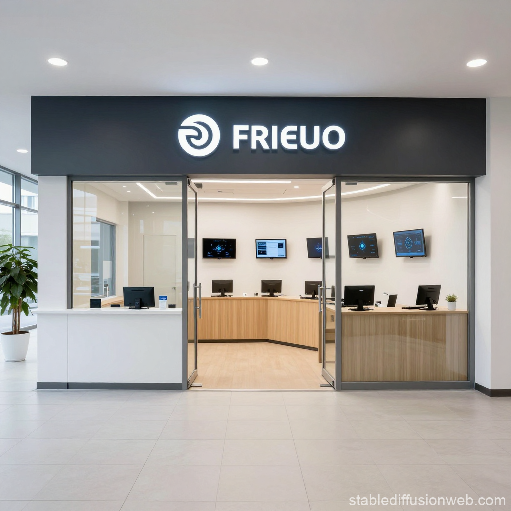 Modern IT Security HQ Reception Area