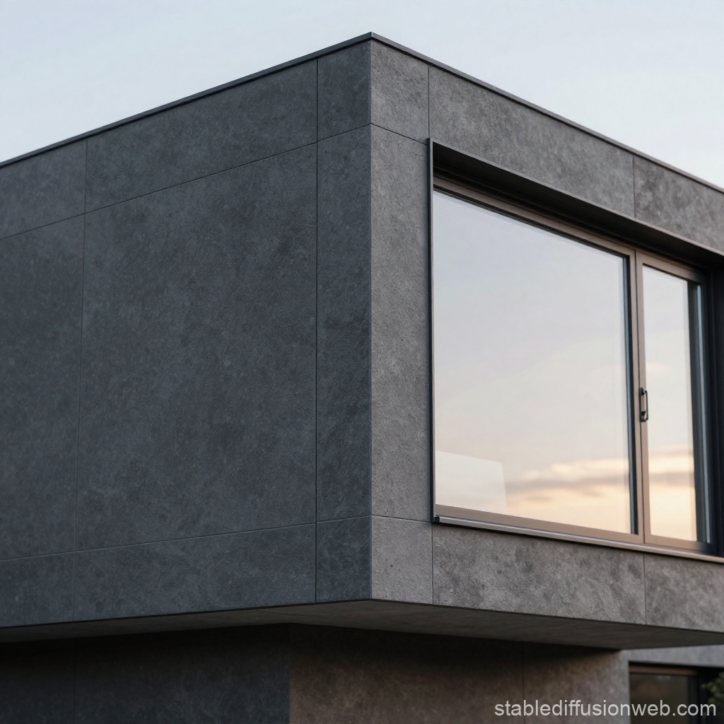 Modern Modular House Corner with Large Window