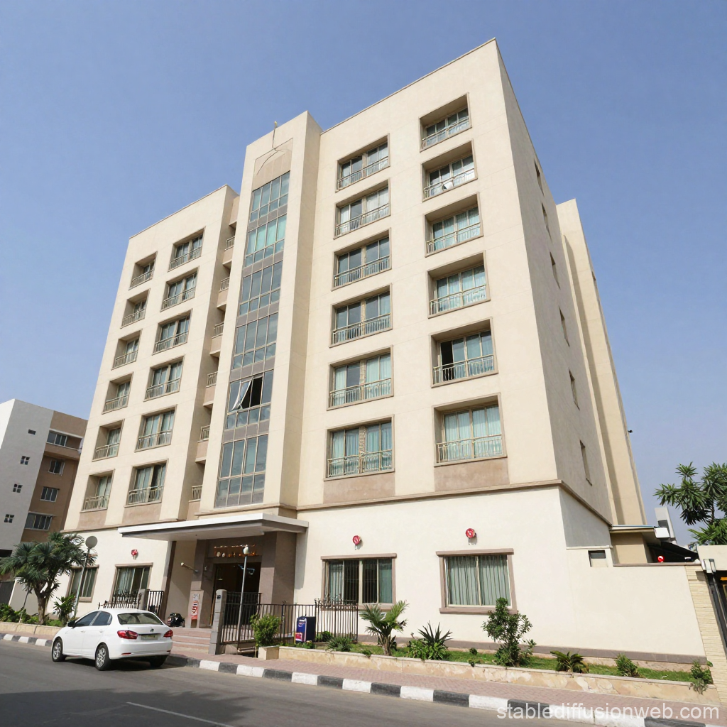 Modern Residential Building in Karachi DHA Phase 2