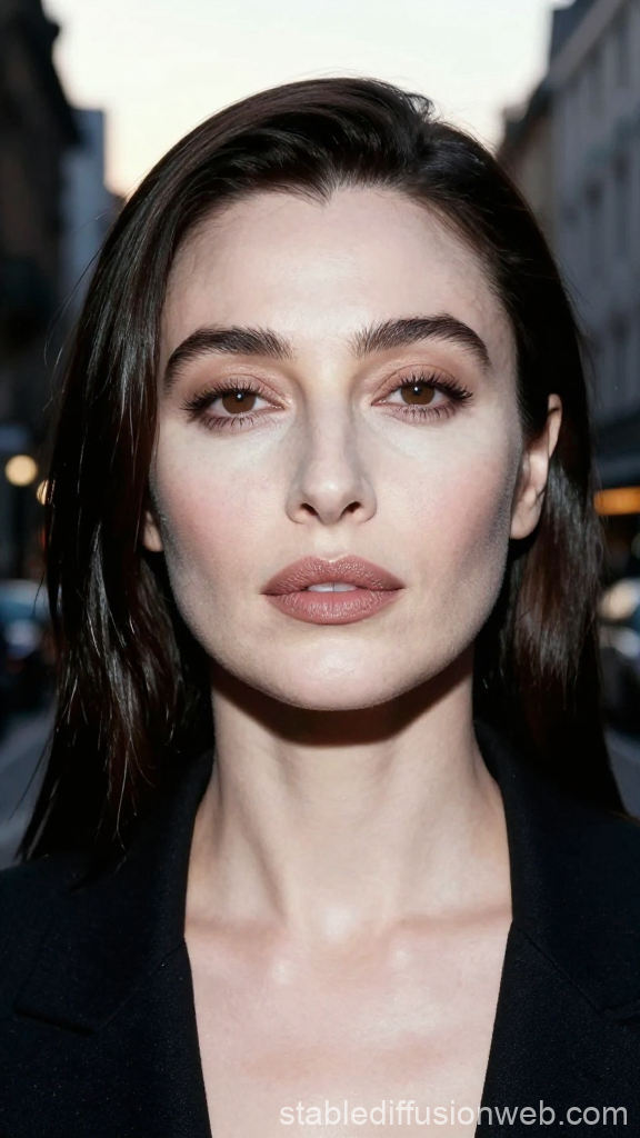 Monica Bellucci Inspired Urban Portrait