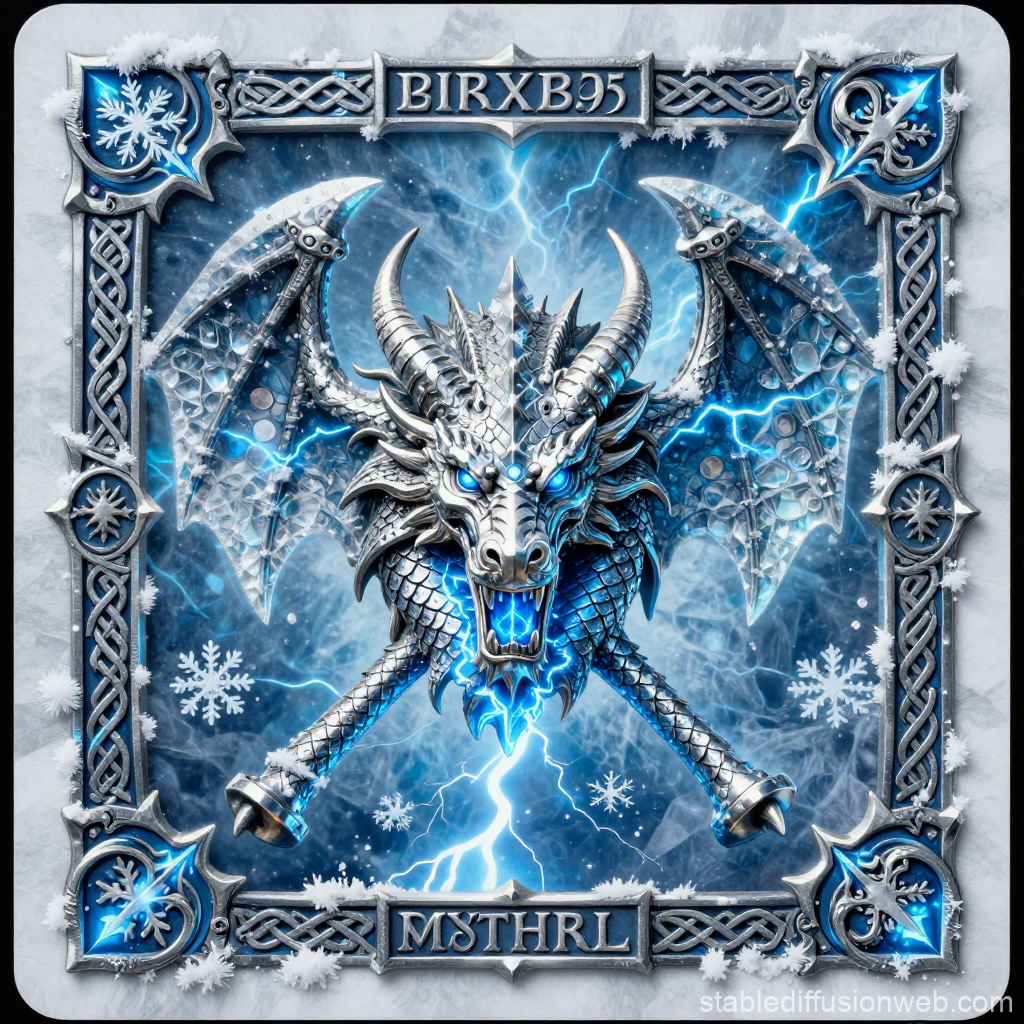 Mythril Dragon with Electric Blue Energy