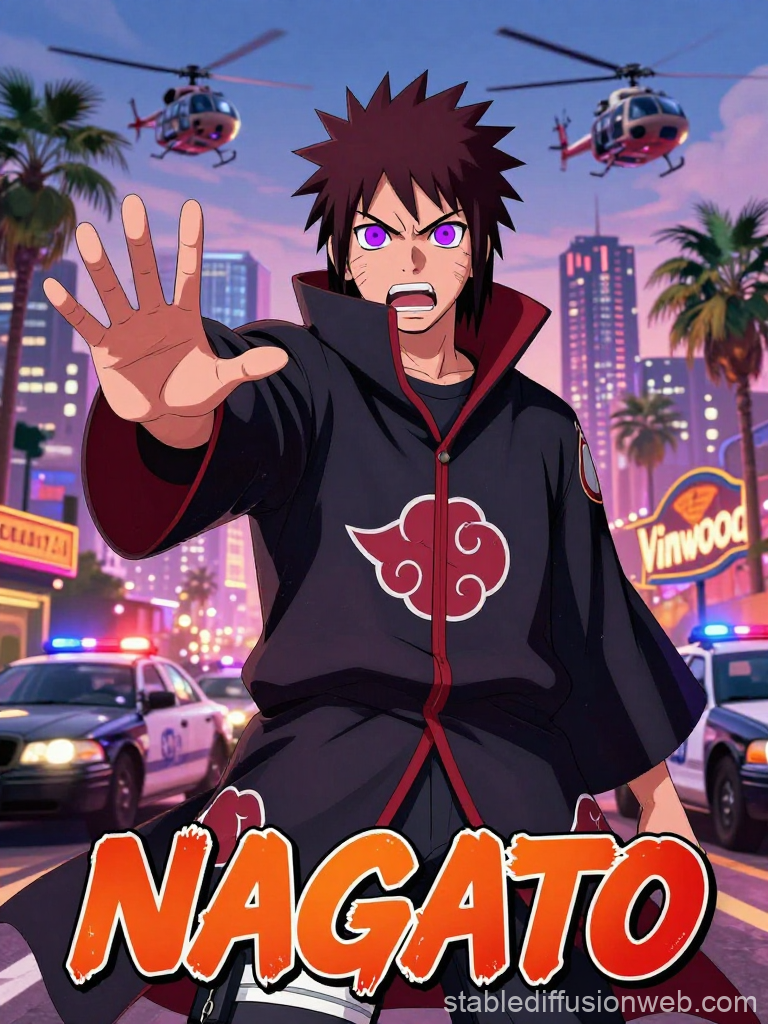 Nagato in Urban Anime Action Scene