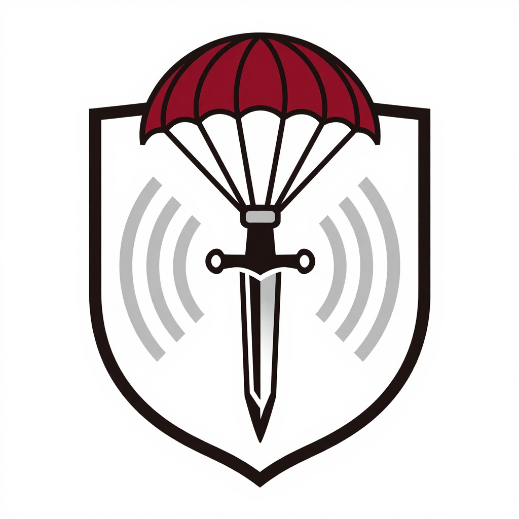 NATO Commando Dagger Emblem with Parachute