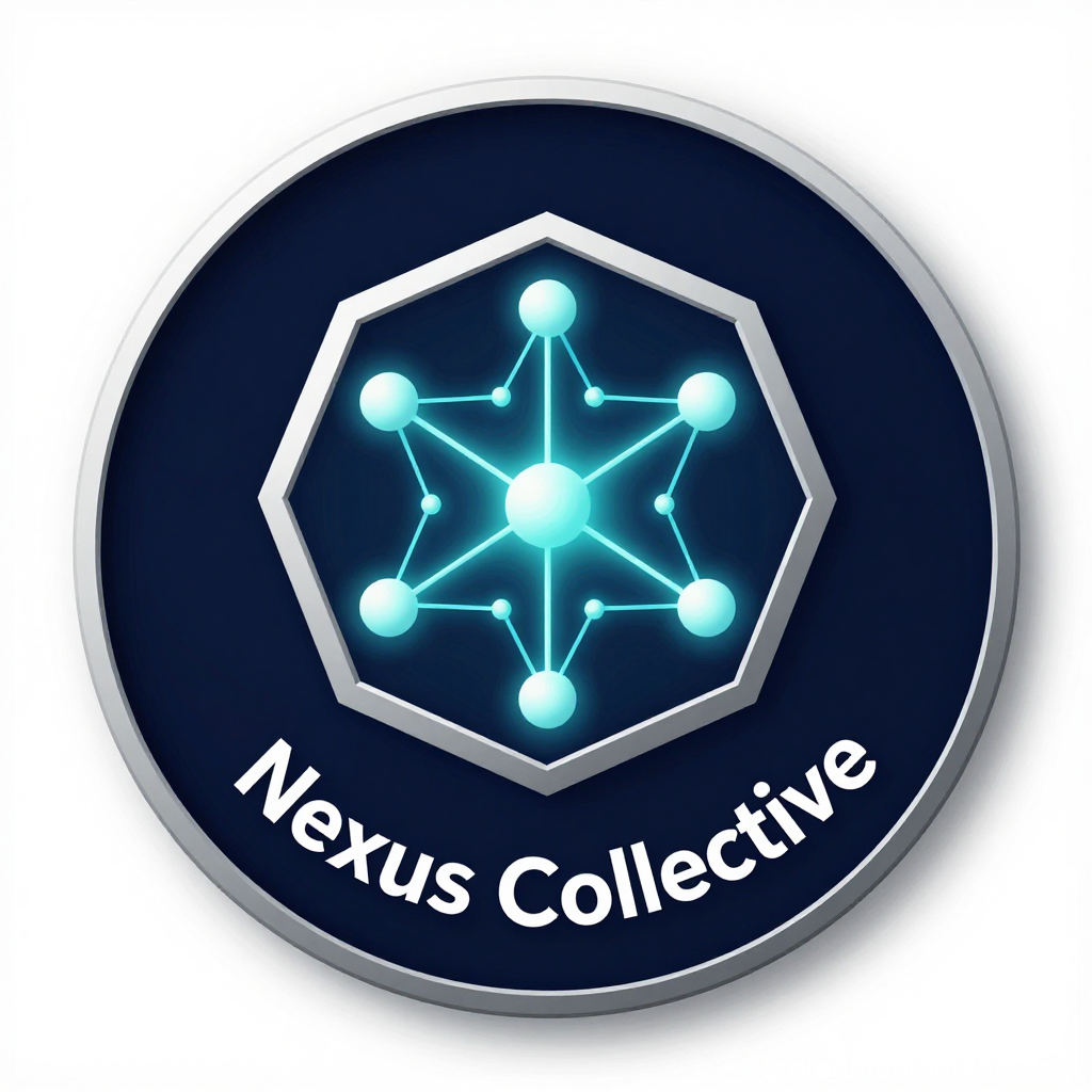 Nexus Collective Futuristic Network Logo