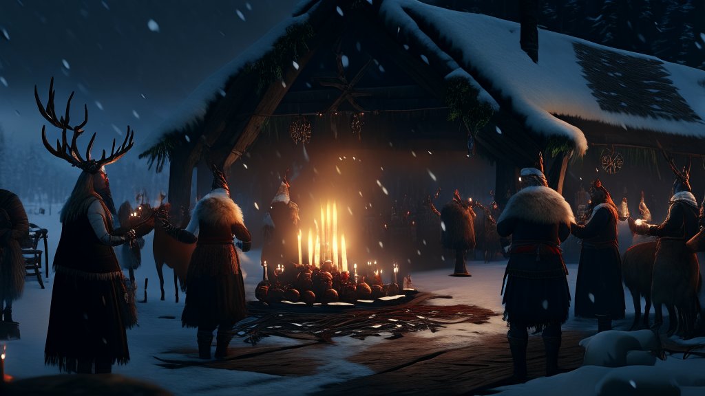 Nordic Yule Celebration with Candlelight Ritual